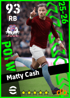 Matty Cash — RB, OVR 93, MAX 93