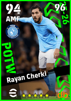 Rayan Cherki eFootball player card