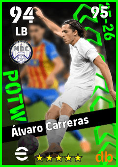Álvaro Carreras — LB, OVR 94, MAX 95