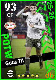 Guus Til — CF, OVR 93, MAX 93