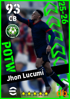 Jhon Lucumí — CB, OVR 93, MAX 93