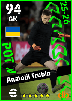Anatolii Trubin — GK, OVR 94, MAX 94