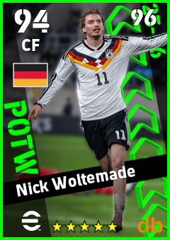 Nick Woltemade — CF, OVR 94, MAX 96