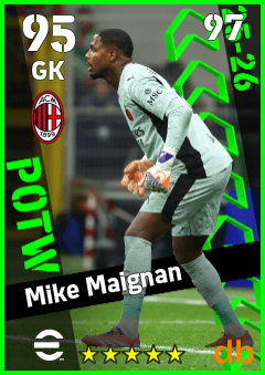 Mike Maignan — GK, OVR 95, MAX 97