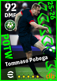 Tommaso Pobega — DMF, OVR 92, MAX 92