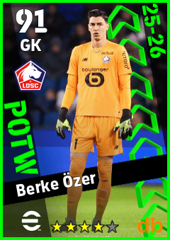 Berke Özer — GK, OVR 91, MAX 91
