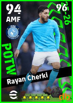 Rayan Cherki eFootball player card