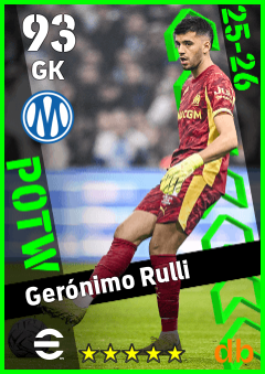 Gerónimo Rulli eFootball player card