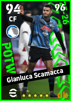 Gianluca Scamacca — CF, OVR 94, MAX 96