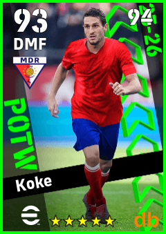 Koke eFootball player card