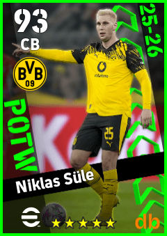 Niklas Süle — CB, OVR 93, MAX 93