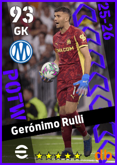 Gerónimo Rulli eFootball player card