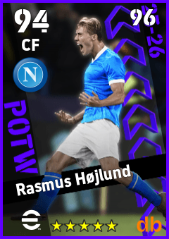 Rasmus Højlund eFootball player card