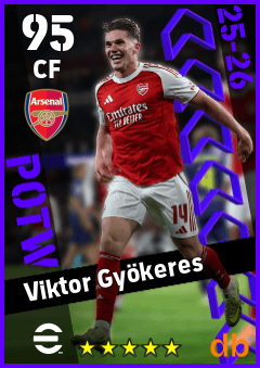 Viktor Gyökeres — CF, OVR 95, MAX 95