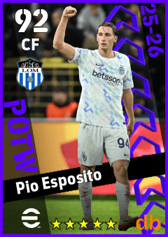 Pio Esposito — CF, OVR 92, MAX 92