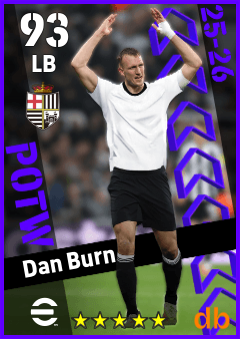 Dan Burn — LB, OVR 93, MAX 93