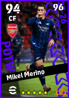Mikel Merino — CF, OVR 94, MAX 96