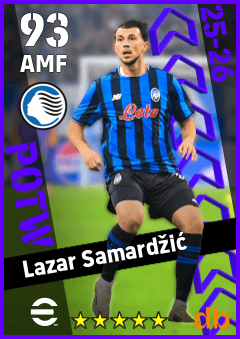 Lazar Samardžić — AMF, OVR 93, MAX 93