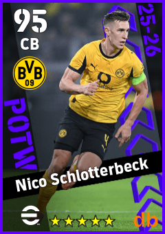 Nico Schlotterbeck — CB, OVR 95, MAX 95
