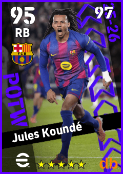 Jules Koundé — RB, OVR 95, MAX 97