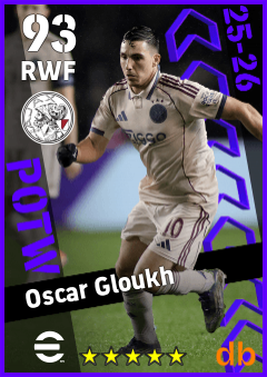 Oscar Gloukh — RWF, OVR 93, MAX 93