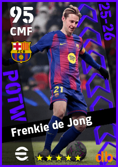Frenkie de Jong — CMF, OVR 95, MAX 95