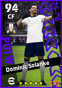 Dominic Solanke — CF, OVR 94, MAX 94