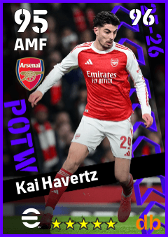 Kai Havertz — AMF, OVR 95, MAX 96