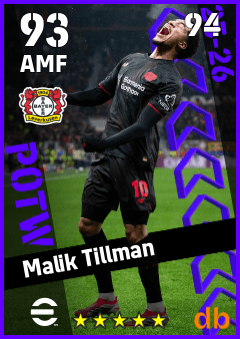 Malik Tillman — AMF, OVR 93, MAX 94