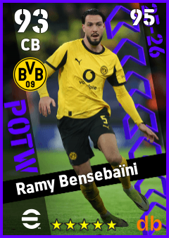 Ramy Bensebaïni — CB, OVR 93, MAX 95