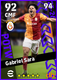 Gabriel Sara — CMF, OVR 92, MAX 94