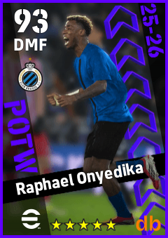 Raphael Onyedika — DMF, OVR 93, MAX 93