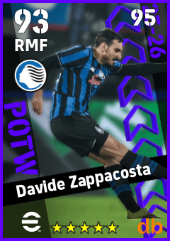 Davide Zappacosta — RMF, OVR 93, MAX 95