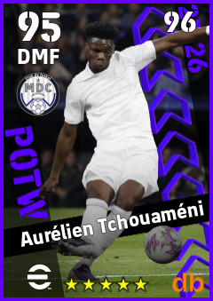 Aurélien Tchouaméni — DMF, OVR 95, MAX 96