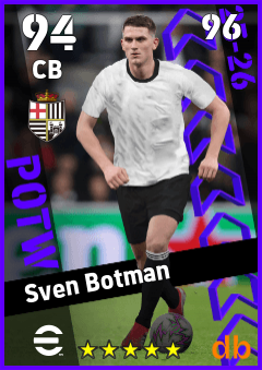 Sven Botman — CB, OVR 94, MAX 96