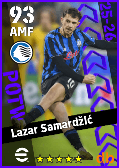 Lazar Samardžić — AMF, OVR 93, MAX 93