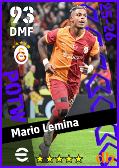 Mario Lemina — DMF, OVR 93, MAX 93