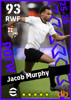 Jacob Murphy — RWF, OVR 93, MAX 93