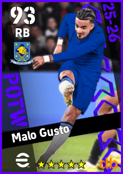 Malo Gusto — RB, OVR 93, MAX 93