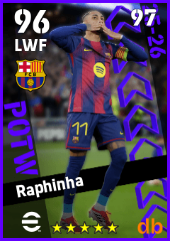 Raphinha eFootball player card