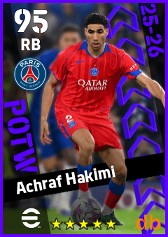 Achraf Hakimi — RB, OVR 95, MAX 95