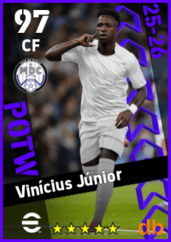 Vinícius Júnior — CF, OVR 97, MAX 97