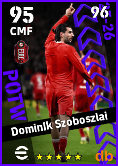 Dominik Szoboszlai — CMF, OVR 95, MAX 96
