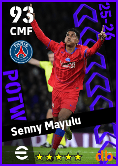 Senny Mayulu — CMF, OVR 93, MAX 93