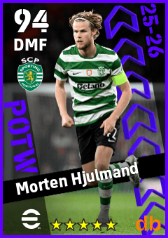 Morten Hjulmand — DMF, OVR 94, MAX 94