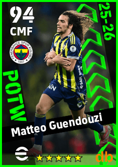 Matteo Guendouzi — CMF, OVR 94, MAX 94