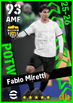 Fabio Miretti — AMF, OVR 93, MAX 93