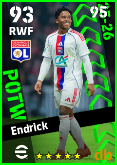 Endrick — RWF, OVR 93, MAX 95