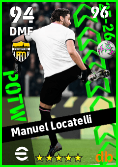 Manuel Locatelli — DMF, OVR 94, MAX 96
