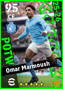 Omar Marmoush — CF, OVR 95, MAX 95